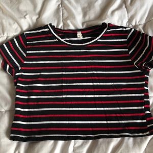 Stripped Crop Top